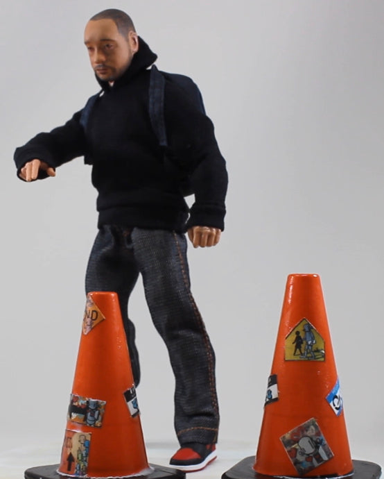 1:12th scale Traffic cones illegal art edition